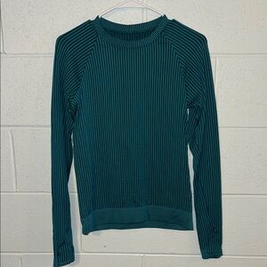 Teal Striped rest less long sleeve
